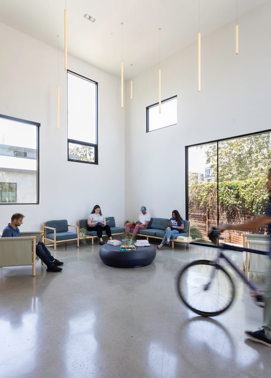 An interior shot of BLANKSPACES - Venice