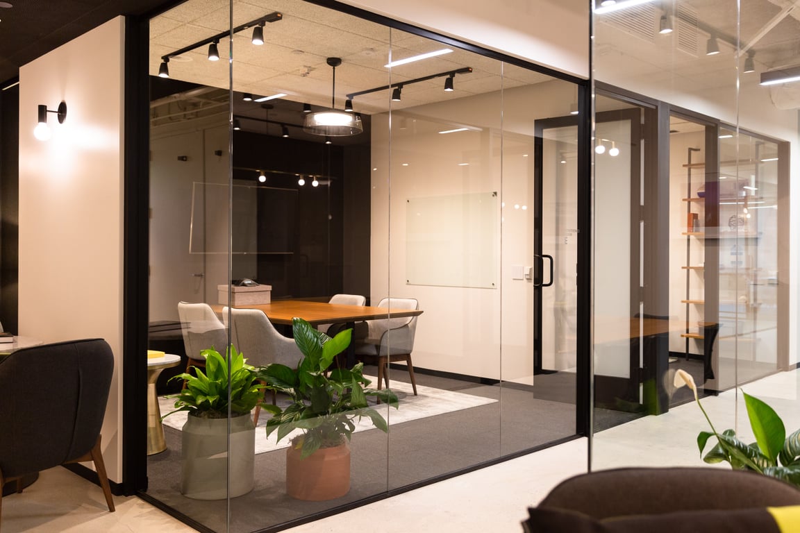 An interior shot of Conf Room E