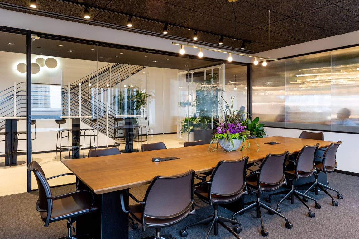 An interior shot of Conf Room A
