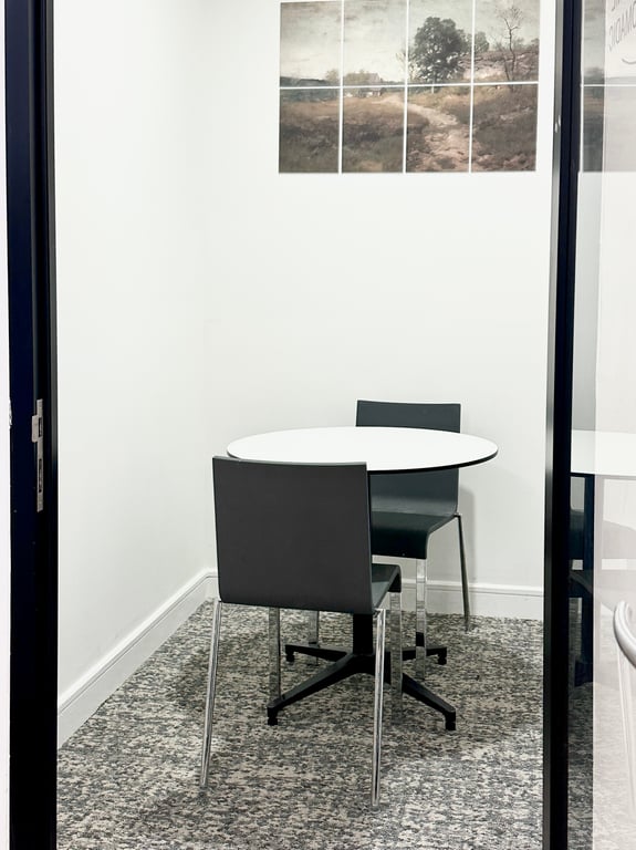 An interior shot of Chat Room