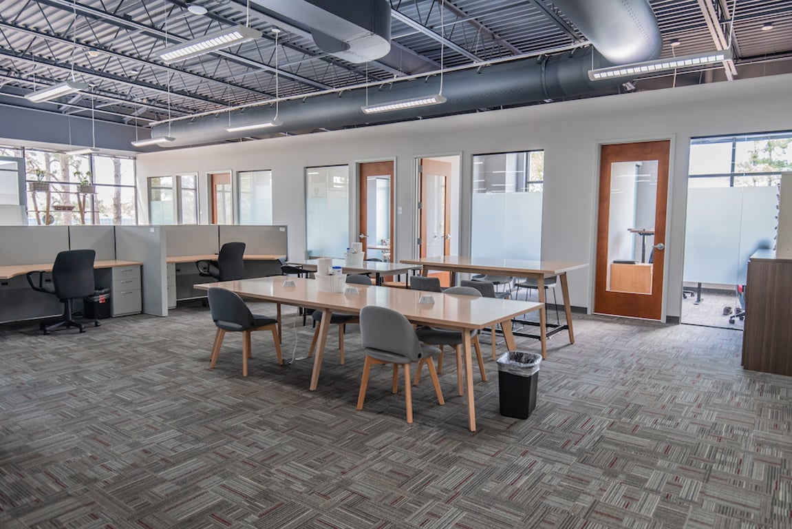 An interior shot of Blue Mind Coworking