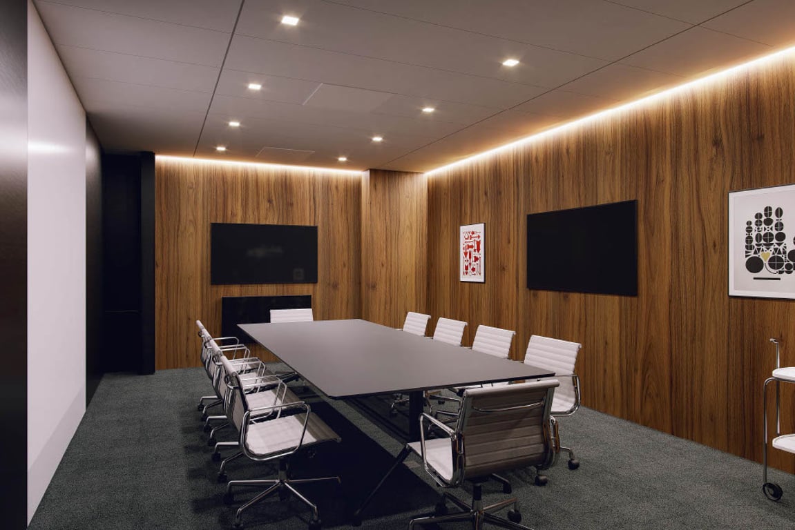 An interior shot of Sharp Boardroom