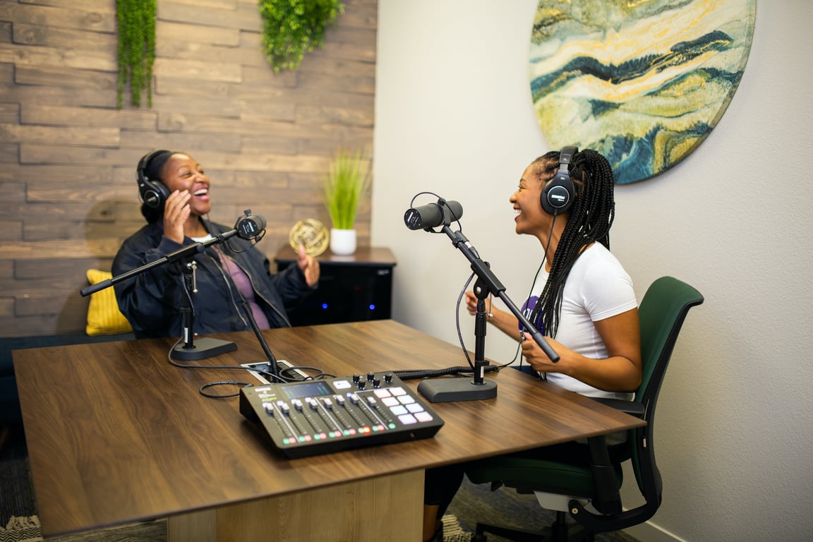 An interior shot of Napa Hill Meeting Room/Podcast Studio