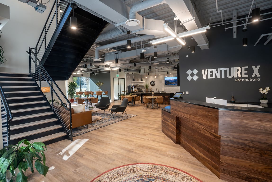 An interior shot of Venture X - Greensboro