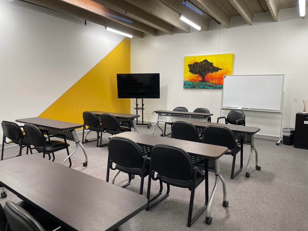 An interior shot of 24 Person Conference + Training Space