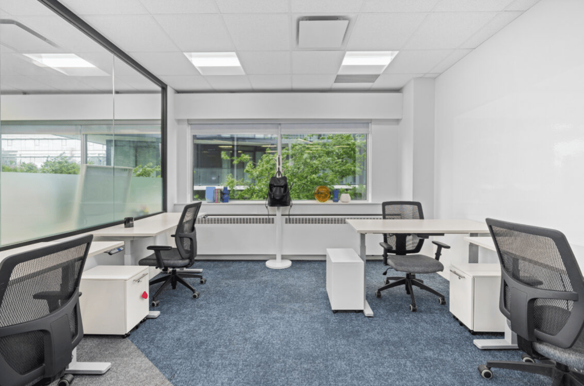 An interior shot of 3-4 Person Private Office