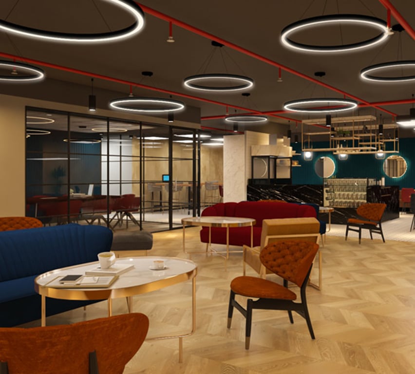 An interior shot of Awfis - Vajram Esteva3