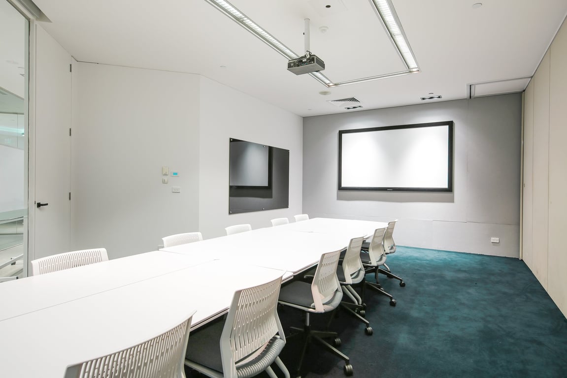 An interior shot of Gates Boardroom