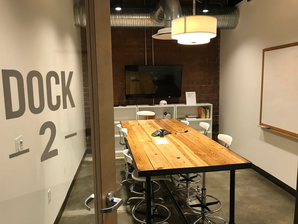An interior shot of Dock 2 Conference Room (8 people)