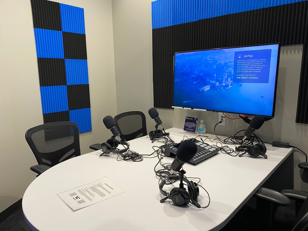 An interior shot of Huddle Room