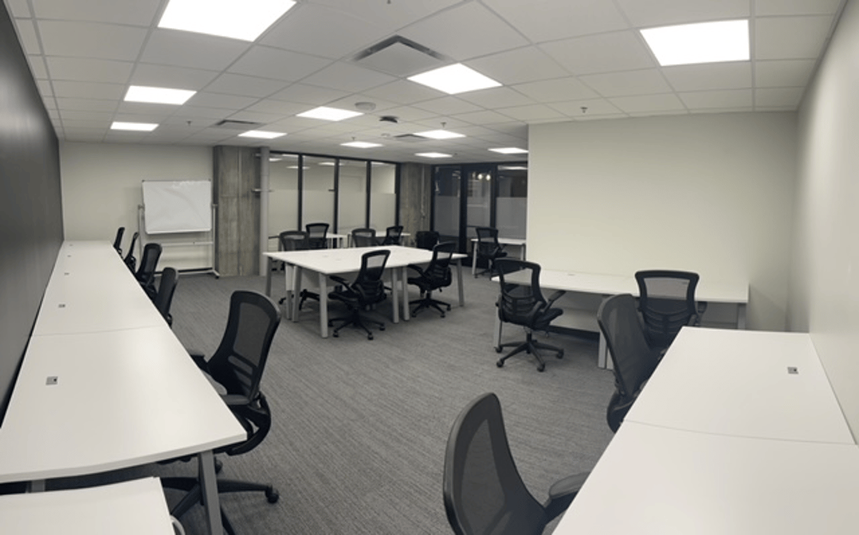 An interior shot of Team Suite 101