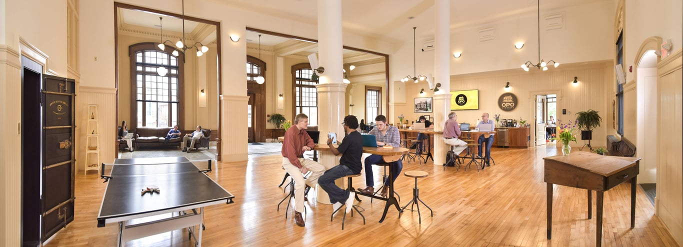 An interior shot of OPO Startups