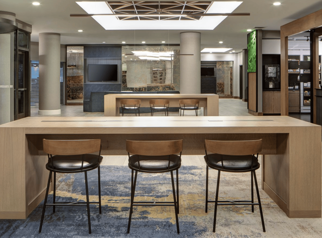 An interior shot of Pebble Spaces @ Courtyard by Marriott Chicago