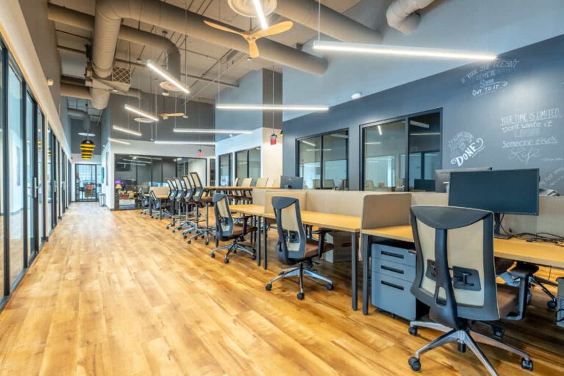 An interior shot of Dedicated Desk