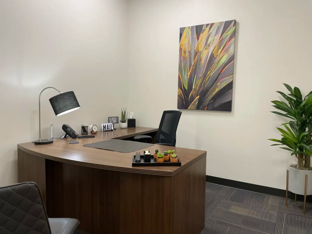 An interior shot of Private Office at Frisco Station