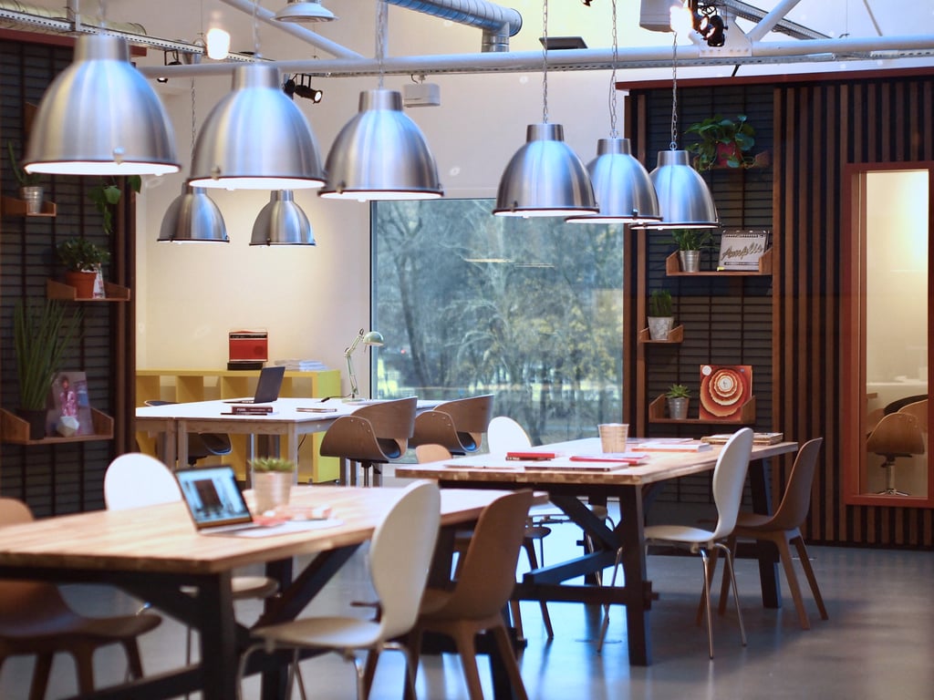 An interior shot of Time Work Space