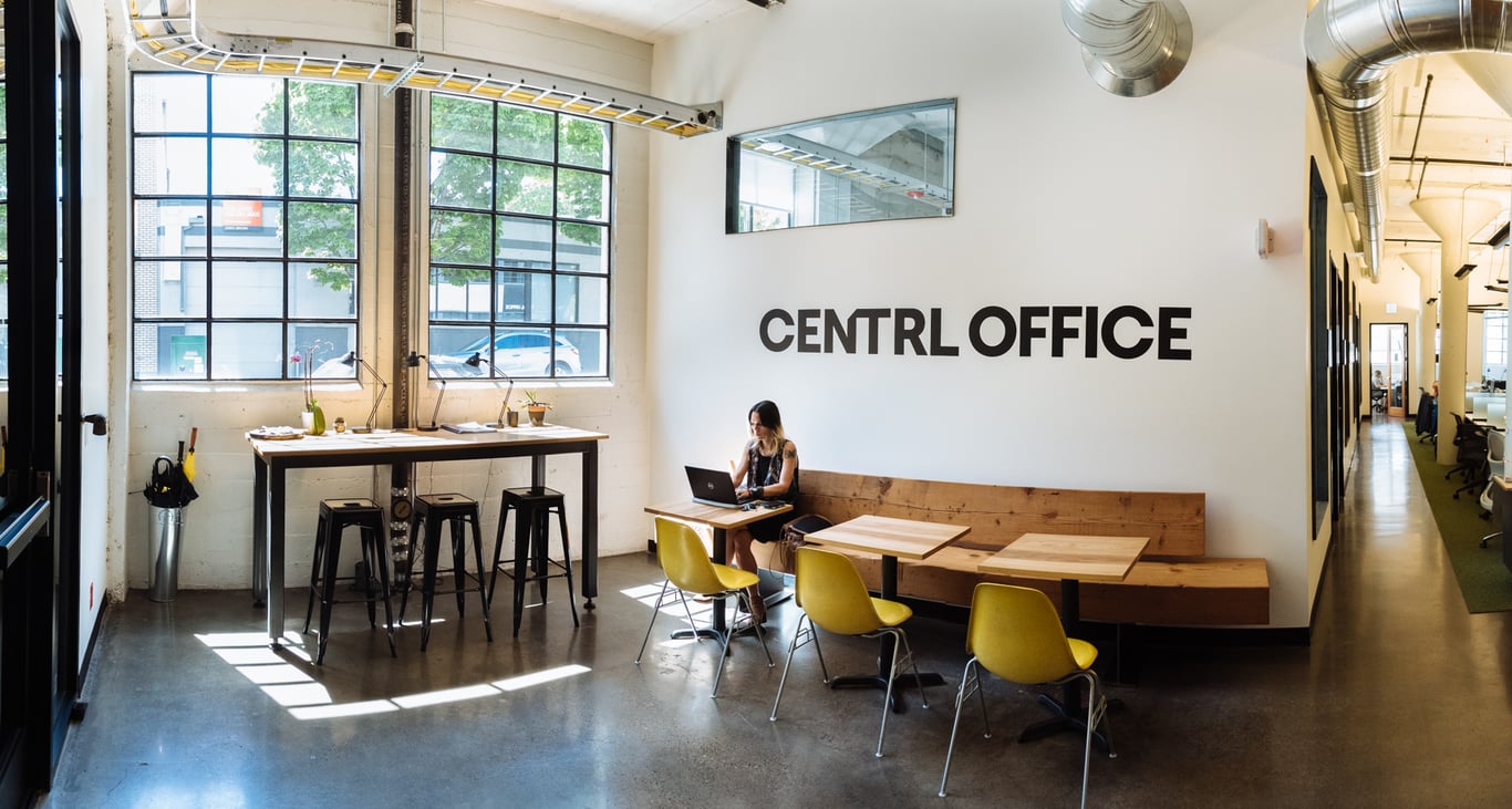 An interior shot of CENTRL Office - Pearl District