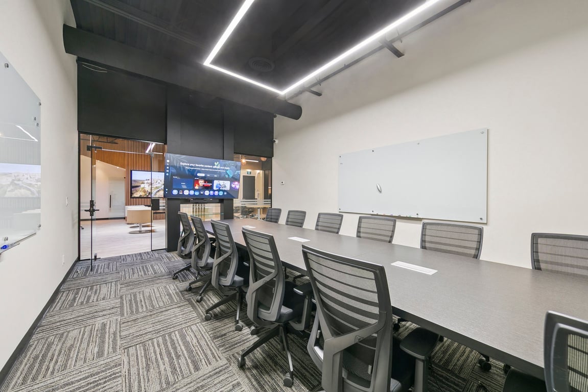 An interior shot of 12 Person Boardroom