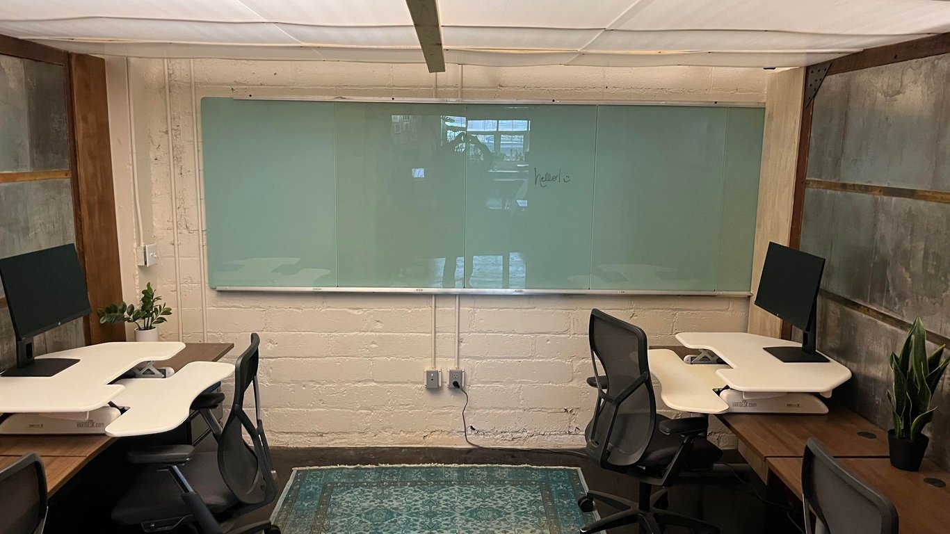 An interior shot of 3-4 Person Office