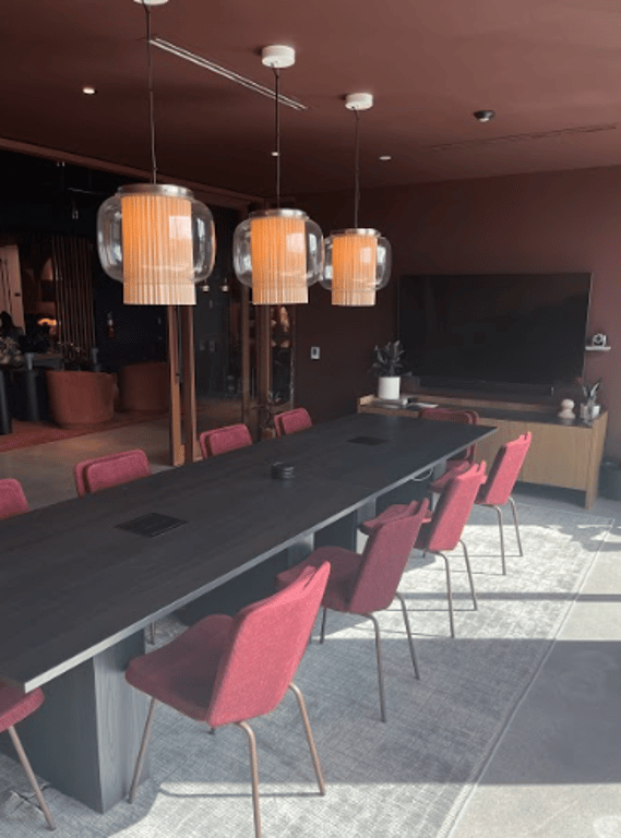 An interior shot of Garnet Conference Room