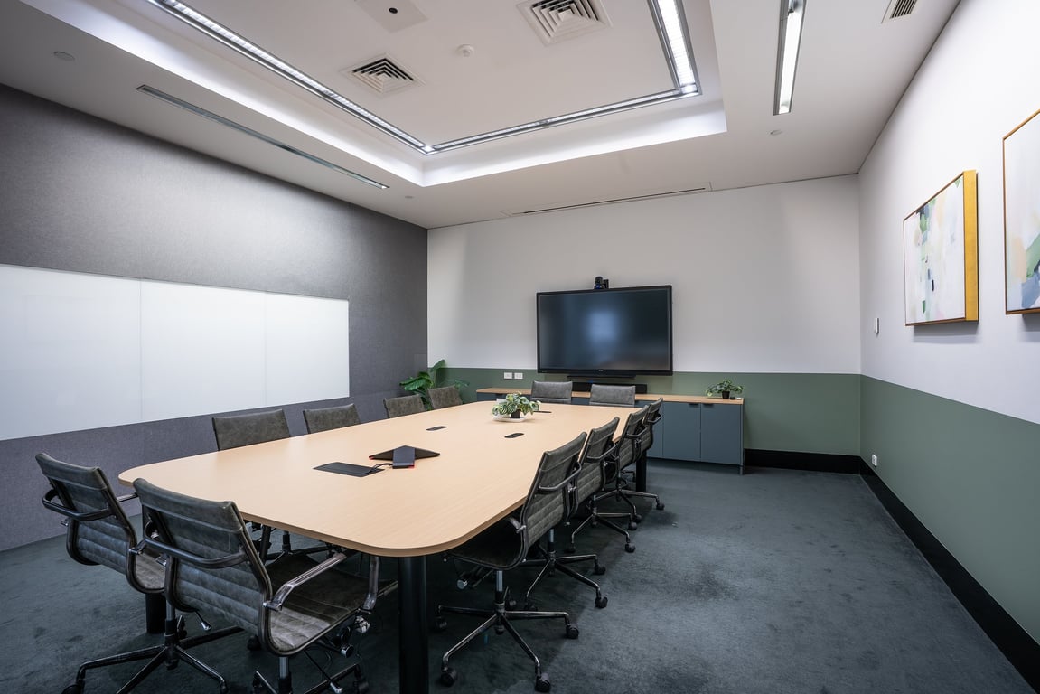An interior shot of Zuckerberg Room