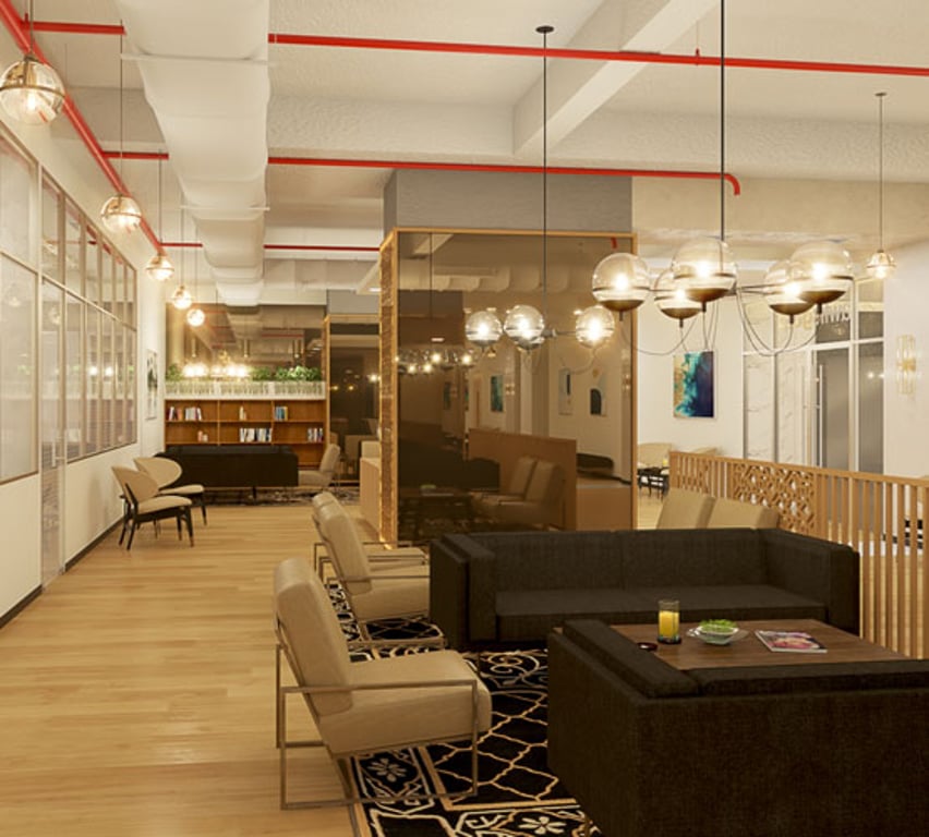 An interior shot of Awfis - OIC, Lower Parel
