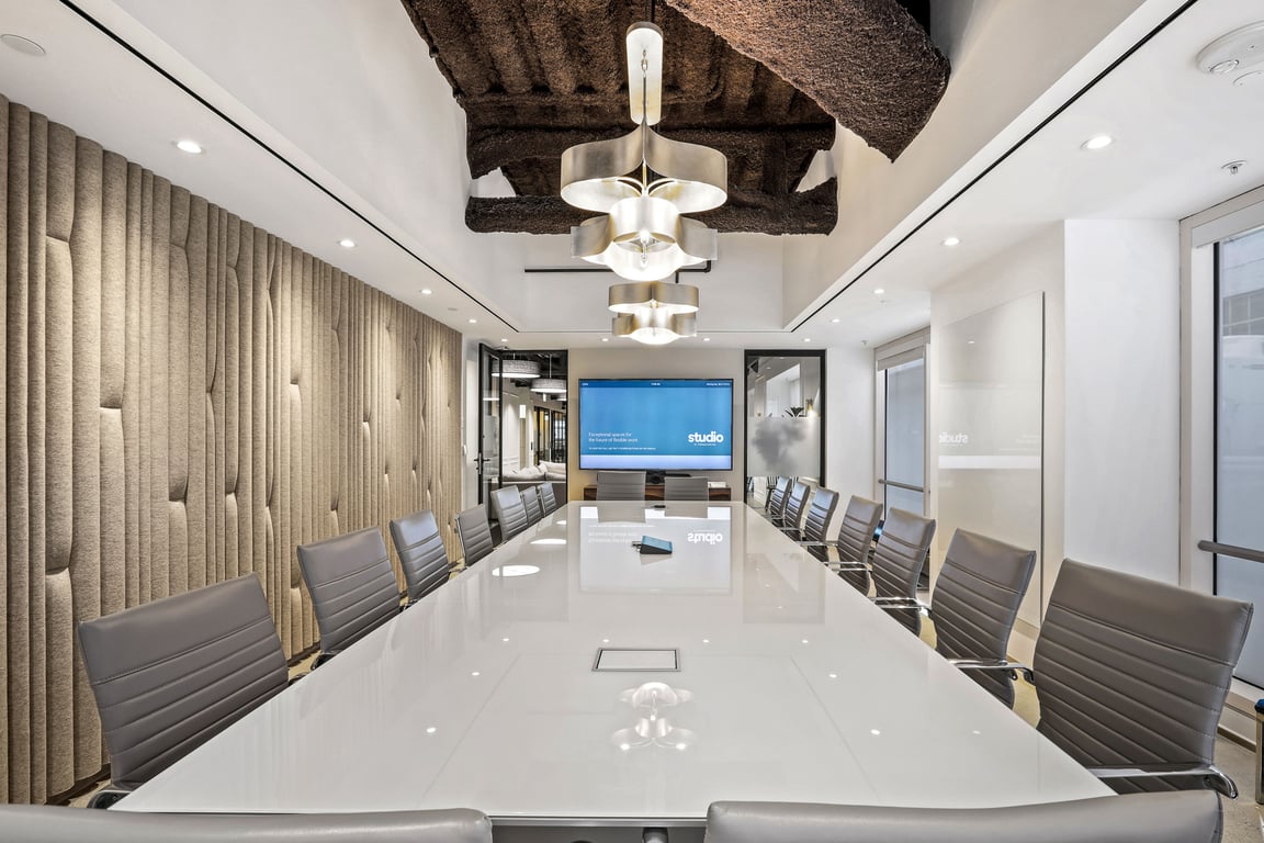 An interior shot of SOMA Boardroom