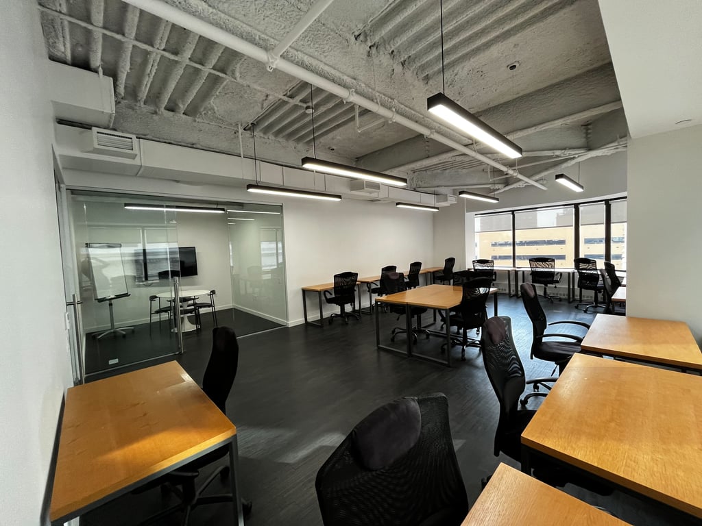 An interior shot of 16 Desk Windowe Office