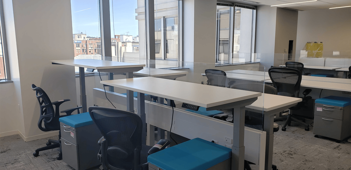 An interior shot of Dedicated Desk