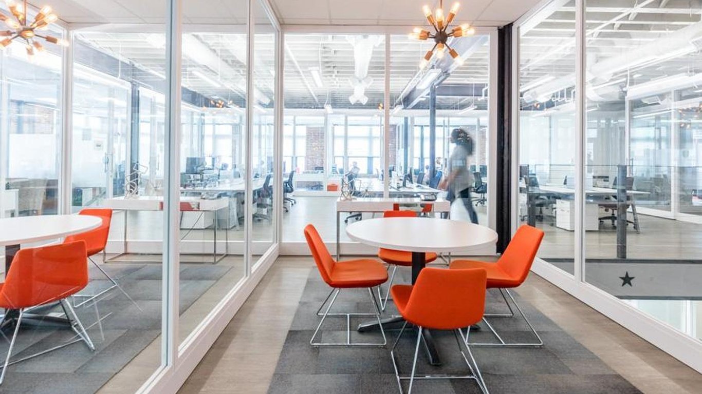 An interior shot of Fishbowl 1