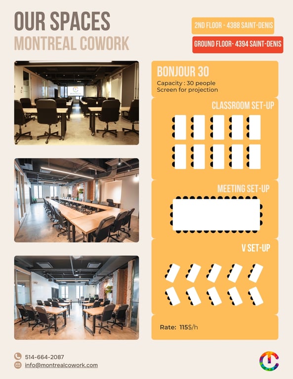 An interior shot of Bonjour 30