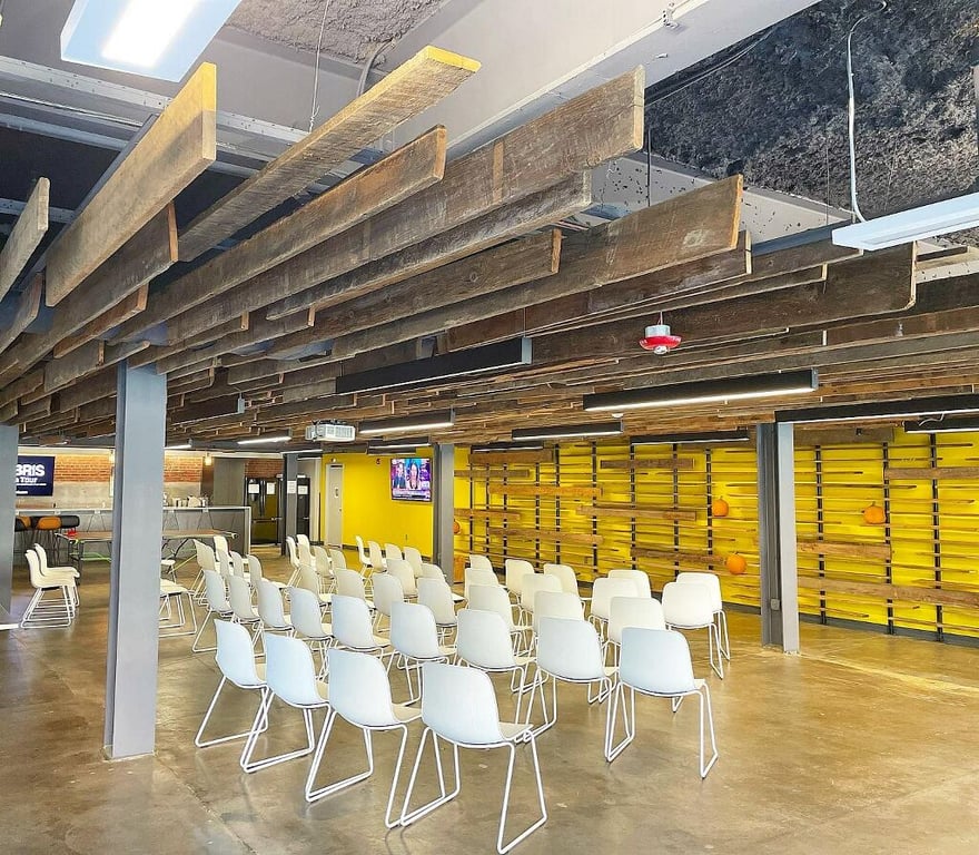 An interior shot of Event Space