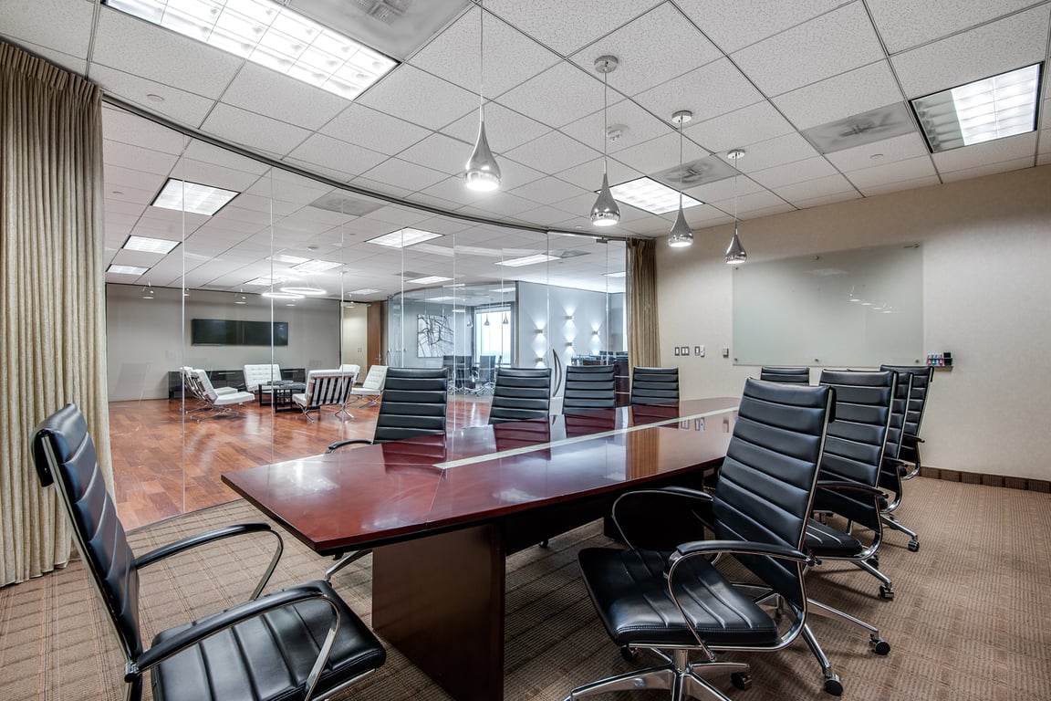An interior shot of The Flores Boardroom