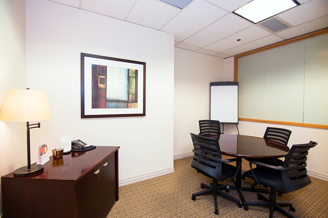 An interior shot of 4 Person Meeting Room
