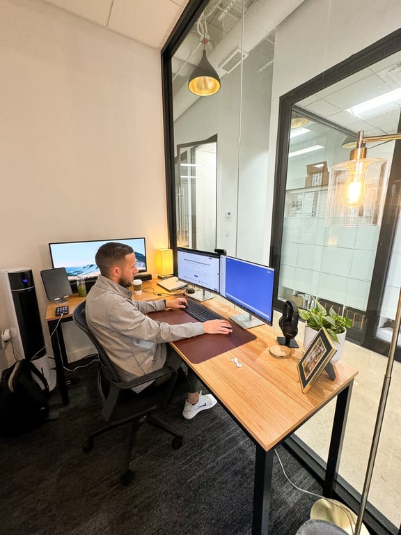 An interior shot of 1-Person Office 113