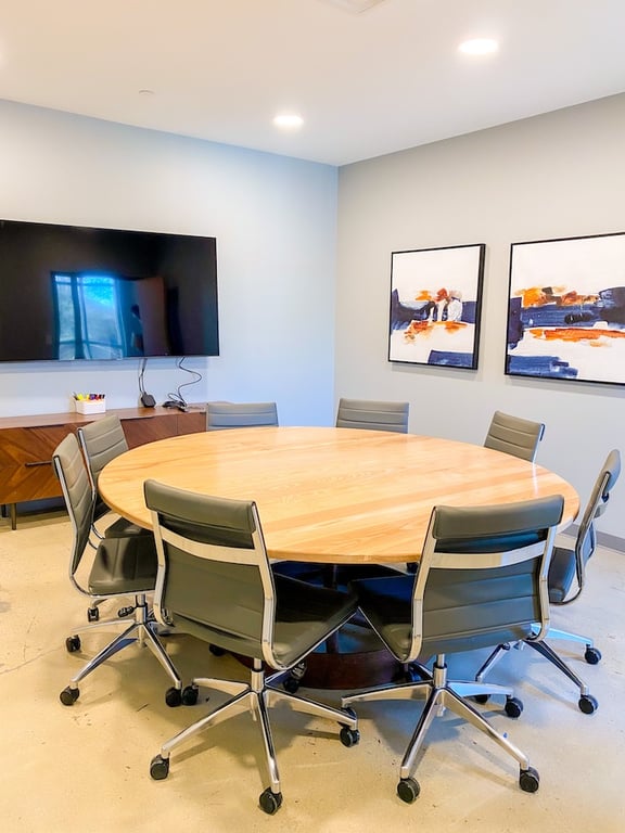 An interior shot of White Conference Room (8 People)
