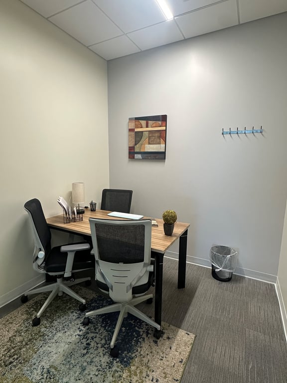 An interior shot of 1 Desk Private Day Office 2