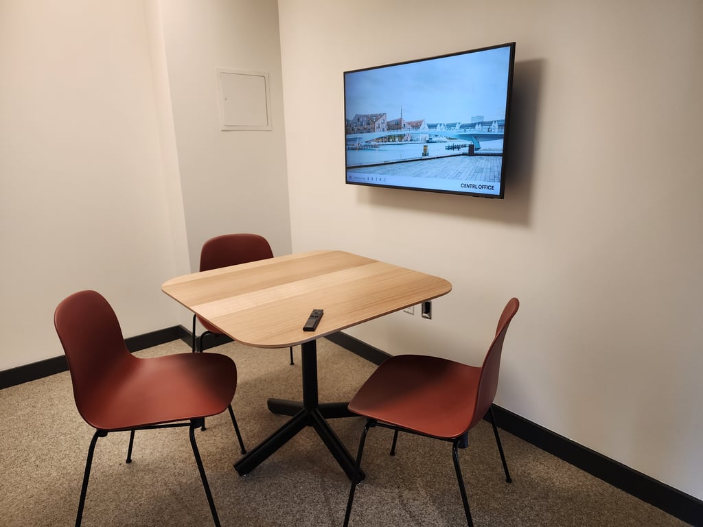 An interior shot of 3A - Huddle Room