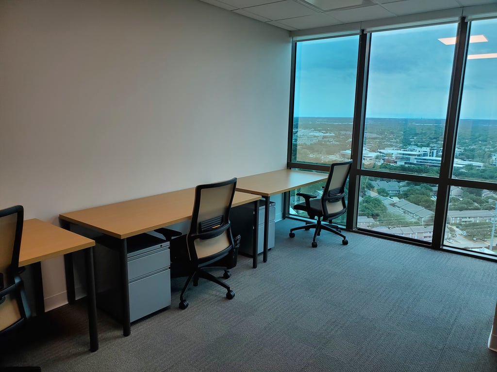 An interior shot of Private Window Office - Accommodates 4