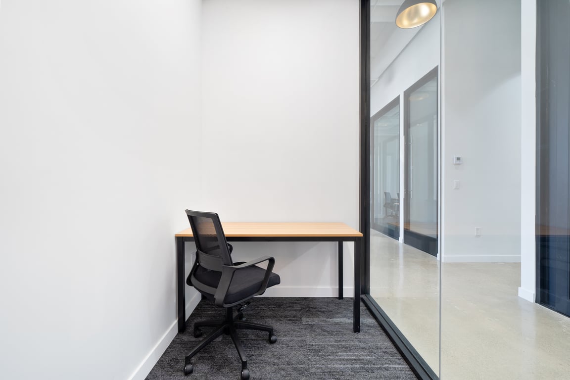 An interior shot of 1-Desk Office 104