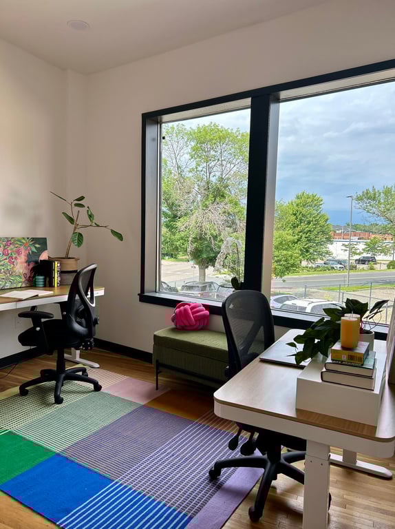 An interior shot of Malala Yousafzai Private Office