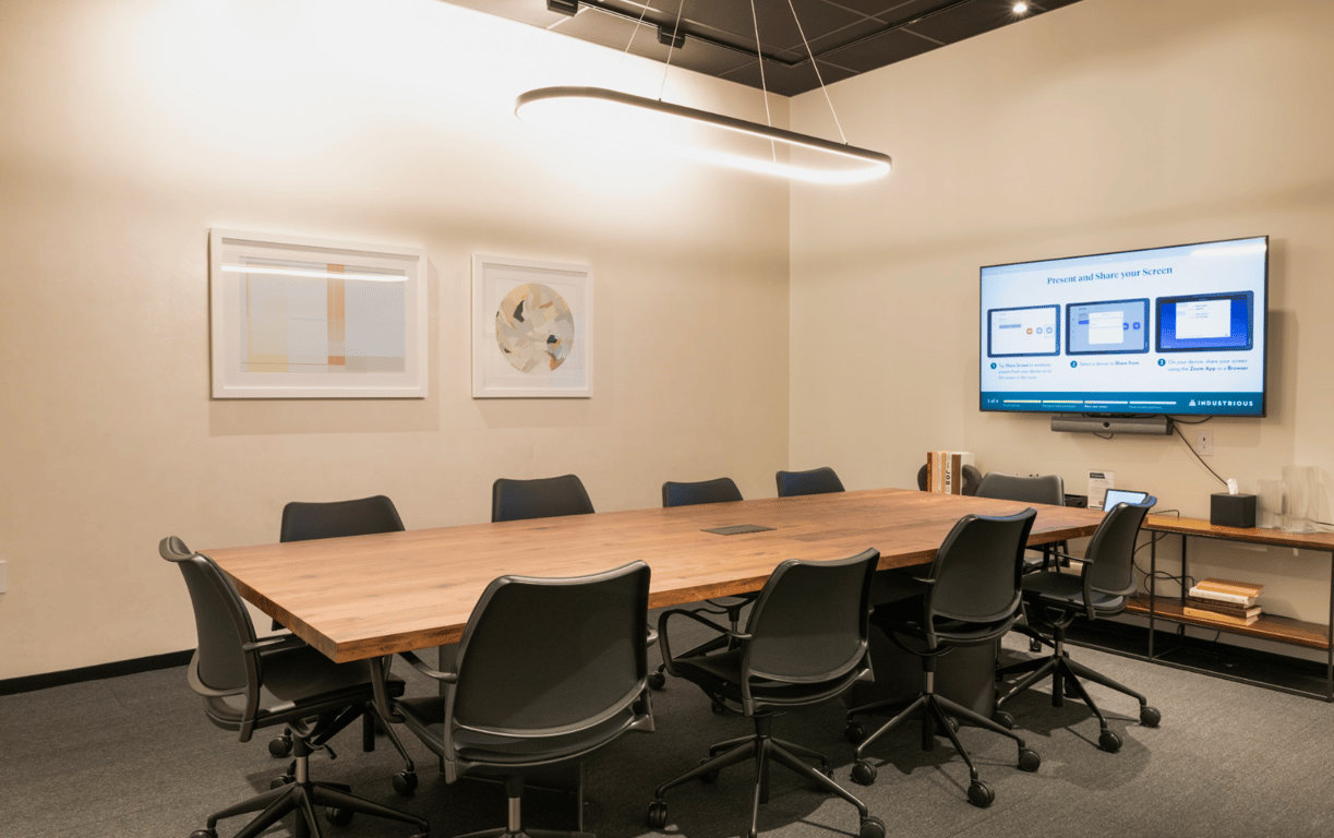 An interior shot of Conf Room A