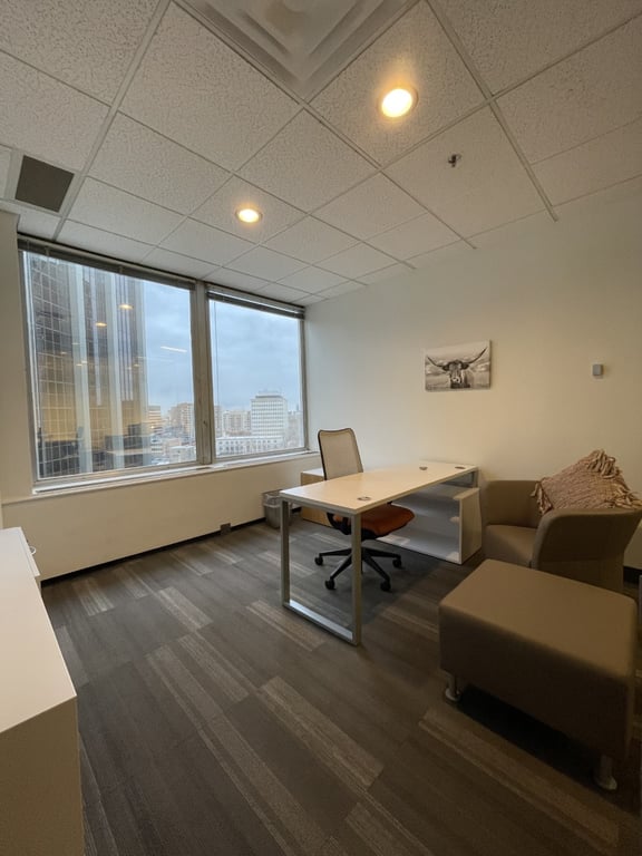 An interior shot of Private Office with a Window