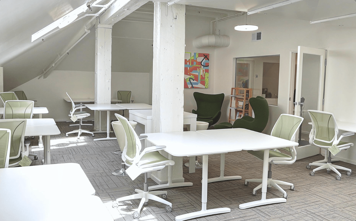 An interior shot of Large Private Office (up to 14-18 people)