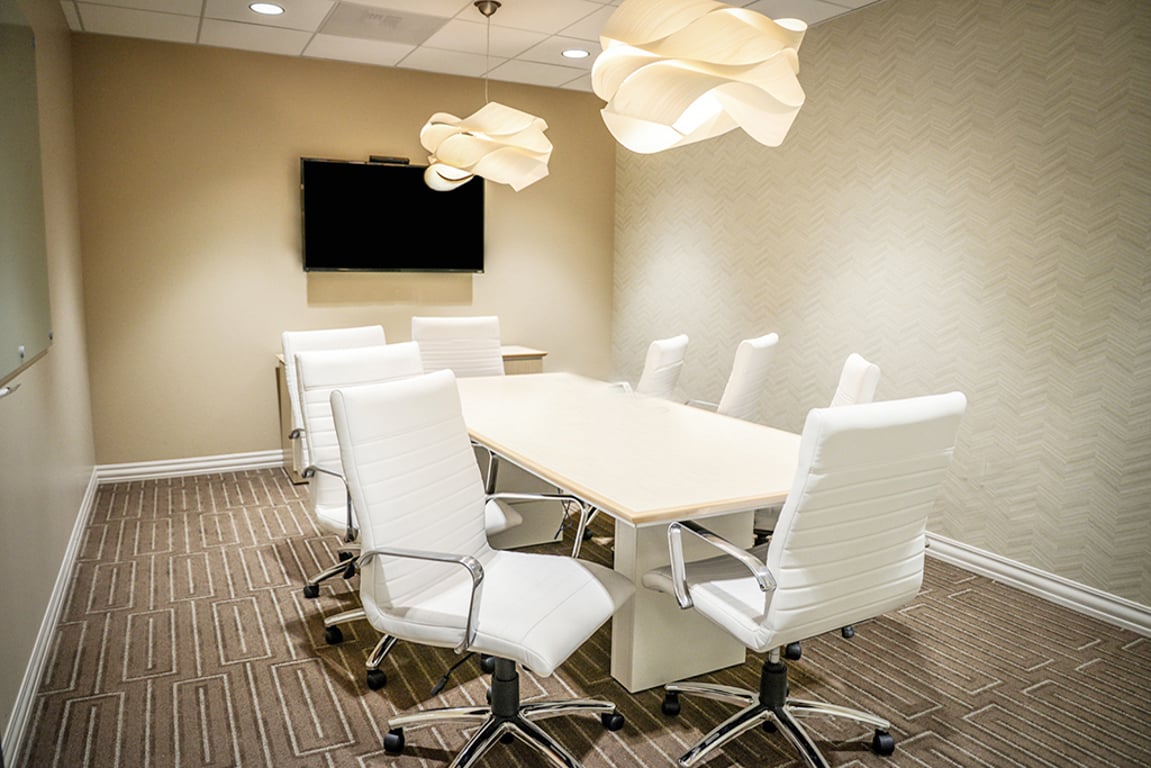 An interior shot of 8 Person Meeting Room