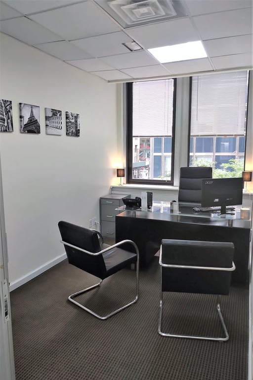 An interior shot of Windowed Day Office