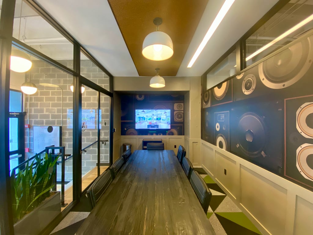 An interior shot of Large Industrial Meeting Room