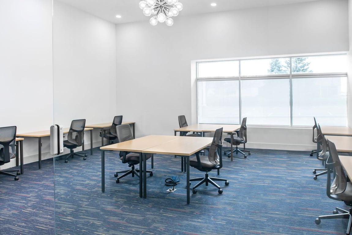 An interior shot of 8 Desk Private Day Office