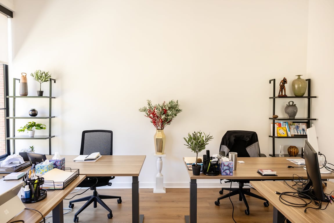 An interior shot of Office 208