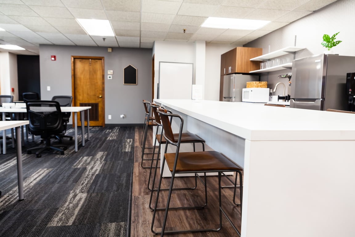 An interior shot of Suite 104